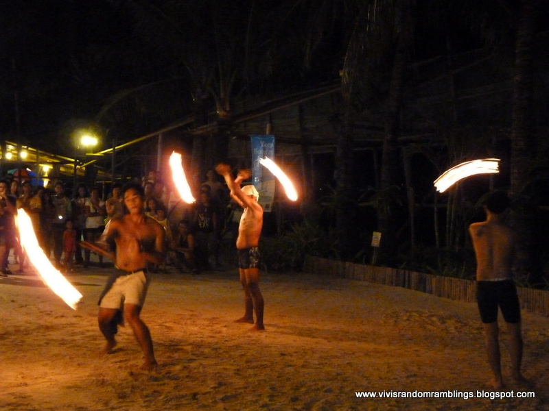 fire dance at Boracay
